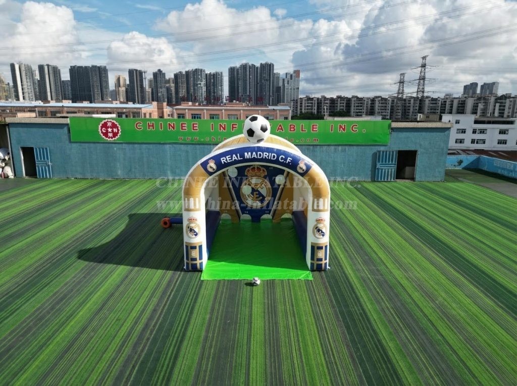 T11-7238 Real Madrid Theme Inflatable Football Shoot Out Game
