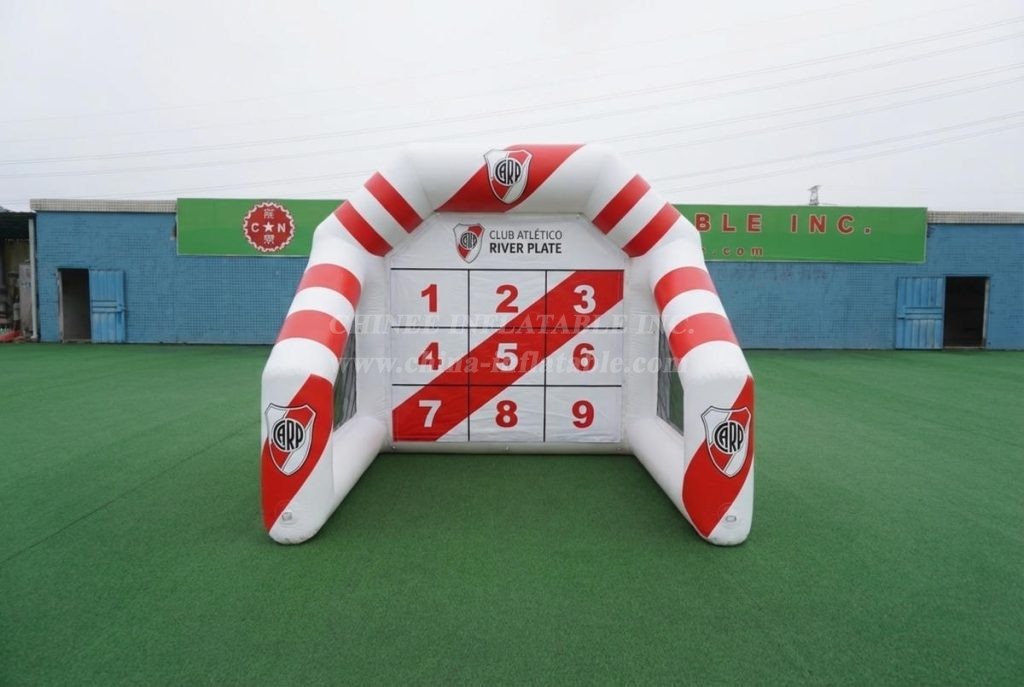 T11-7247 River Plate Theme Inflatable Football Shoot Out Game
