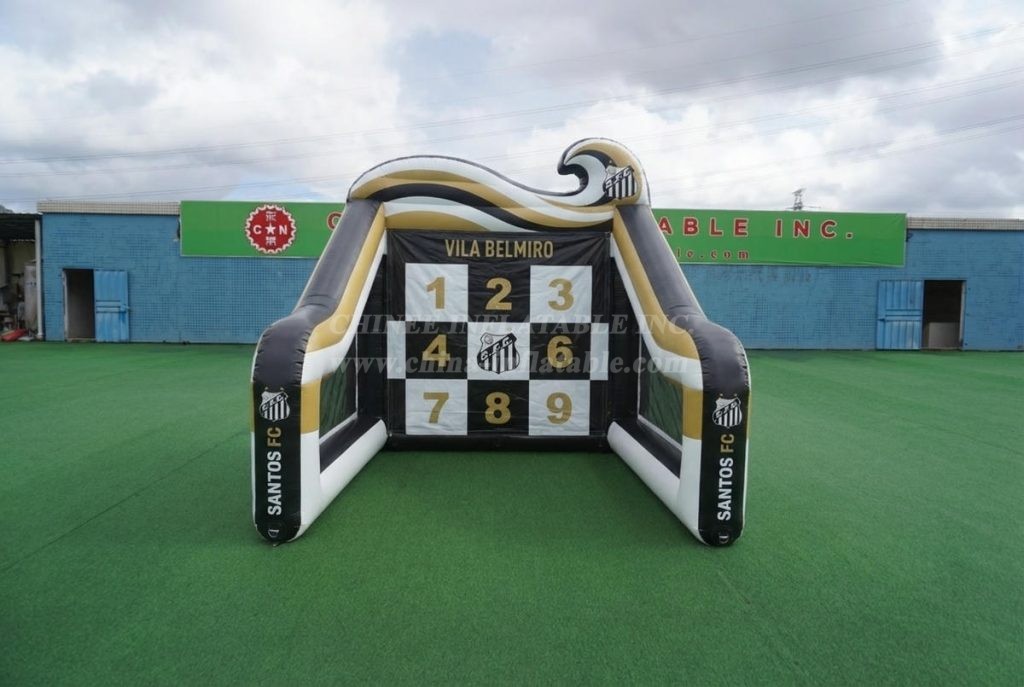 T11-7256 Santos Theme Inflatable Football Shoot Out Game