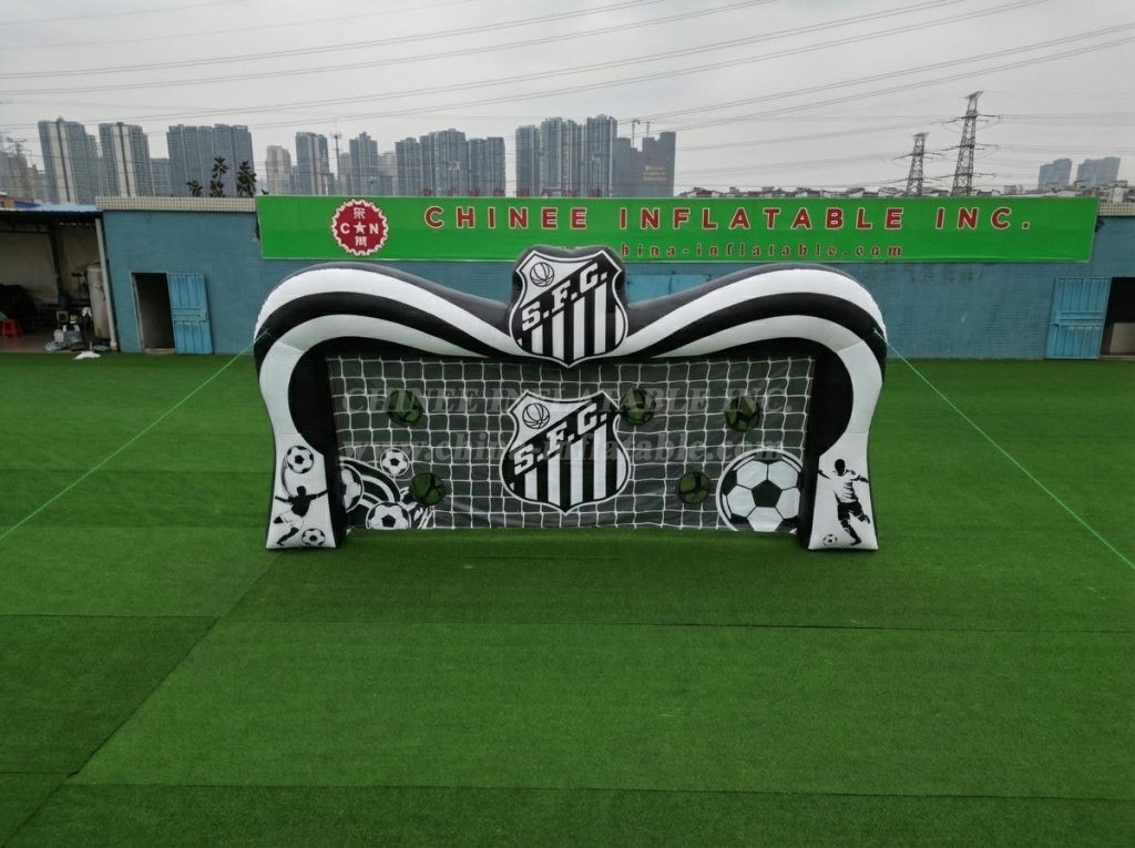 T11-7258 Santos Theme Inflatable Football Shoot Out Game