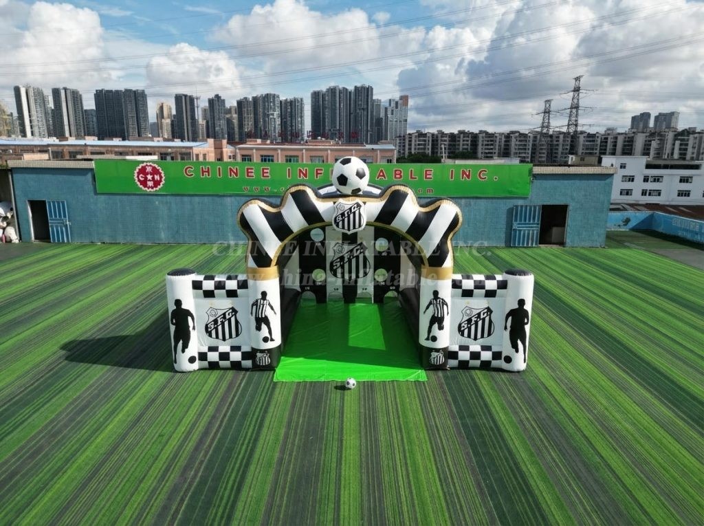 T11-7260 Santos Theme Inflatable Football Shoot Out Game