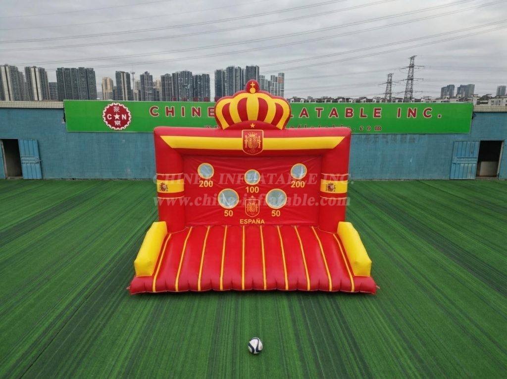 T11-7269 Spain National Team Theme Inflatable Football Shoot Out Game