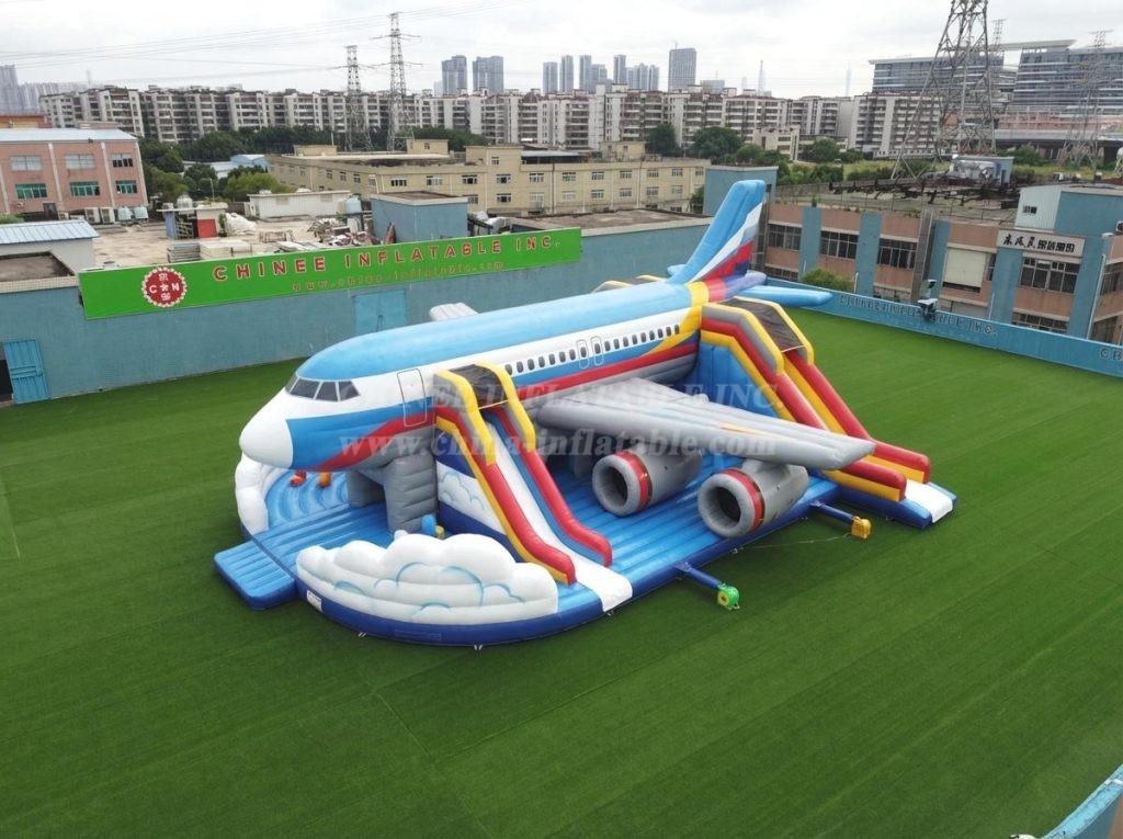 T6-6816 Airplane Theme Inflatable Playground