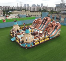 T6-6817 American Indian Theme Inflatable Playground