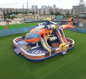 T6-6844 Helicopter Theme Inflatable Playground