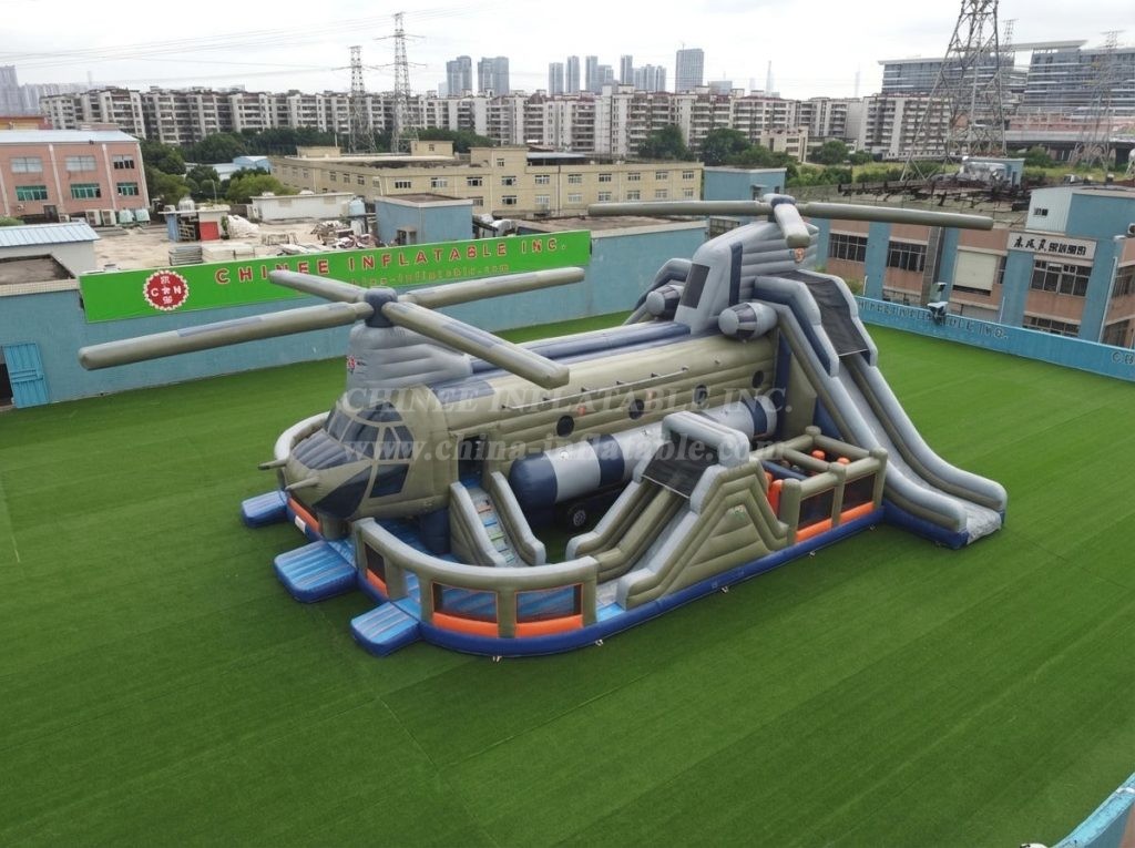 T6-6845 Helicopter Theme Inflatable Playground