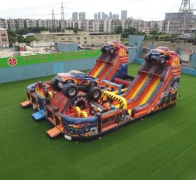 T6-6857 Monster Trucks Theme Inflatable Playground