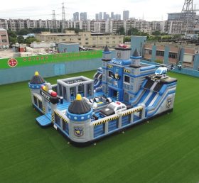 T6-6860 Police Station Theme Inflatable Playground