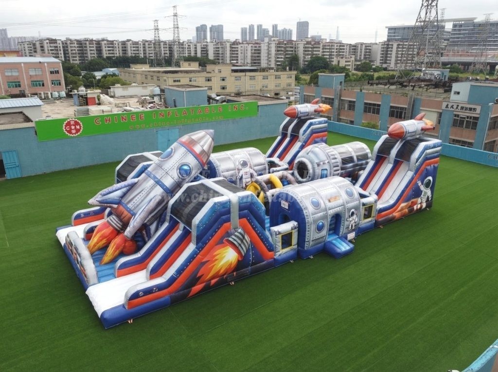 T6-6866 Rocket Theme Inflatable Playground