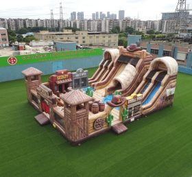 T6-6876 Wild West Theme Inflatable Playground