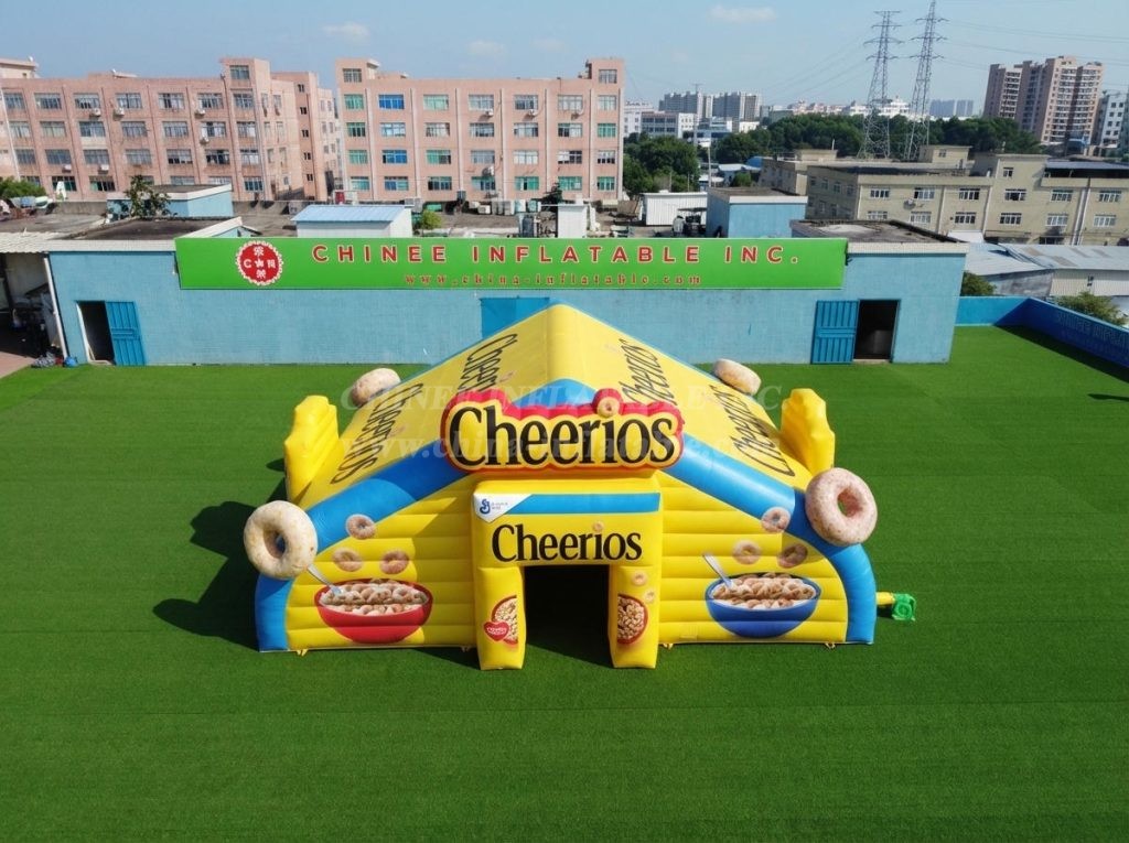 Tent1-7157 Cheerios Advertising Inflatable Cube Tent