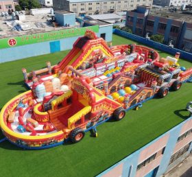 CR2-490 Blaze Monster Theme Ginat Inflatable Obstacle Courses Challenging Run