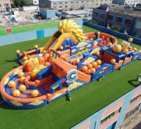 CR2-495 Dragon Ball Theme Ginat Inflatable Obstacle Courses Challenging Run