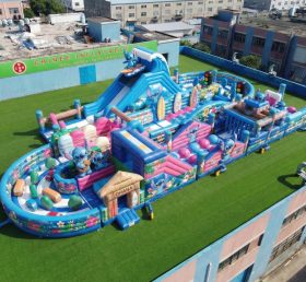 CR2-501 Lilo & Stitch Theme Ginat Inflatable Obstacle Courses Challenging Run