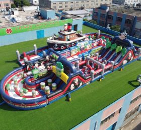 CR2-512 Popeye Theme Ginat Inflatable Obstacle Courses Challenging Run