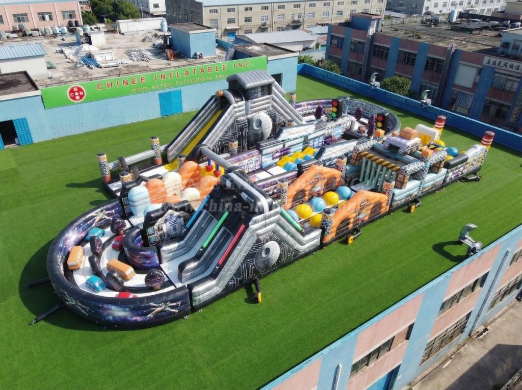CR2-519 Star Wars Theme Ginat Inflatable Obstacle Courses Challenging Run