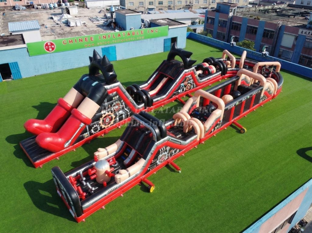 CR2-538 Astro Boy Theme Giant Inflatable Obstacle Courses Challenging Run