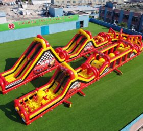 CR2-544 Cars Theme Giant Inflatable Obstacle Courses Challenging Run