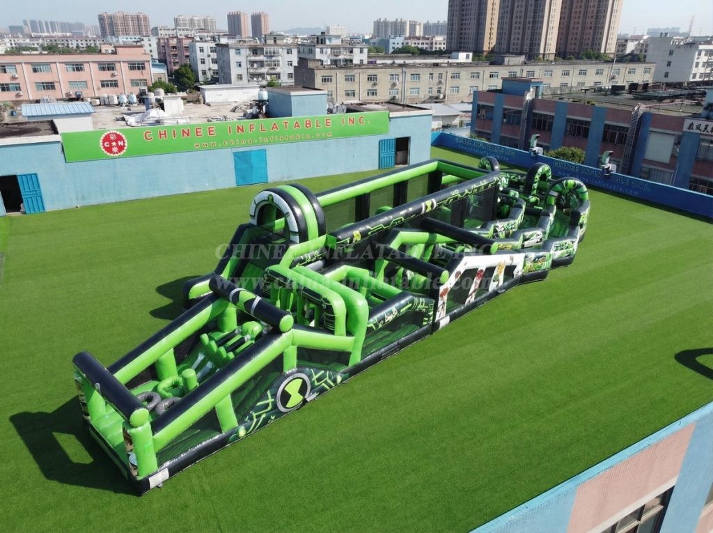 CR2-624 Ben 10 Theme Giant Obstacle Course Challenging Run