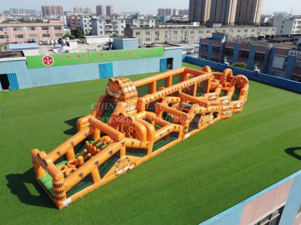 CR2-641 Garfield Theme Giant Obstacle Course Challenging Run