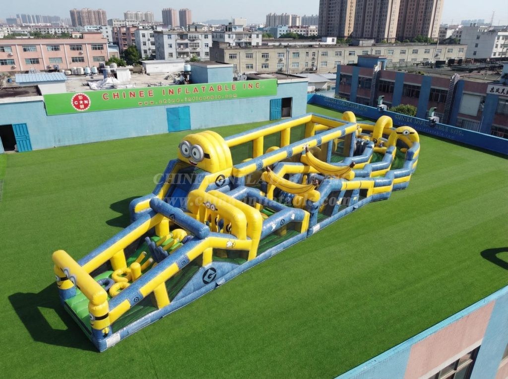 CR2-653 Minions Theme Giant Obstacle Course Challenging Run