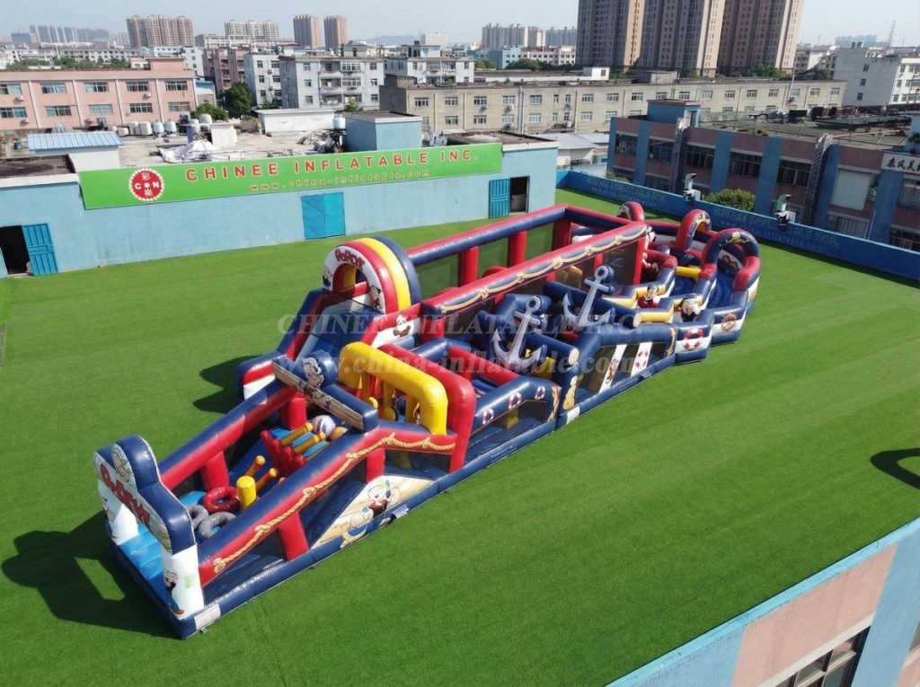 CR2-667 Popeye Theme Giant Obstacle Course Challenging Run