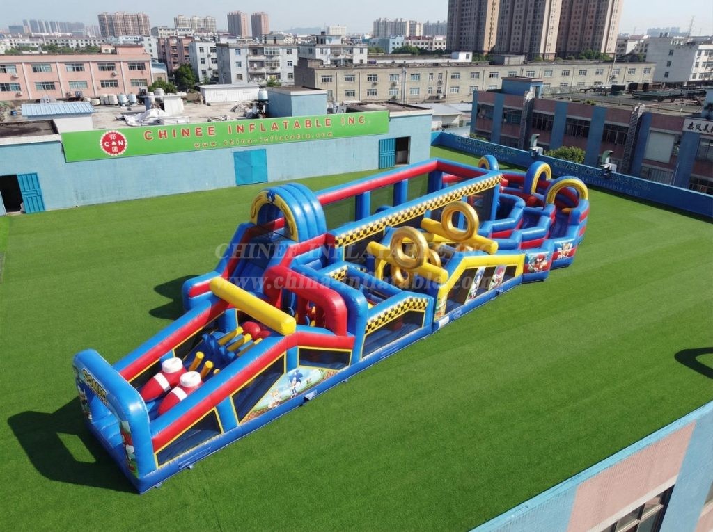 CR2-678 Sonic Theme Giant Obstacle Course Challenging Run
