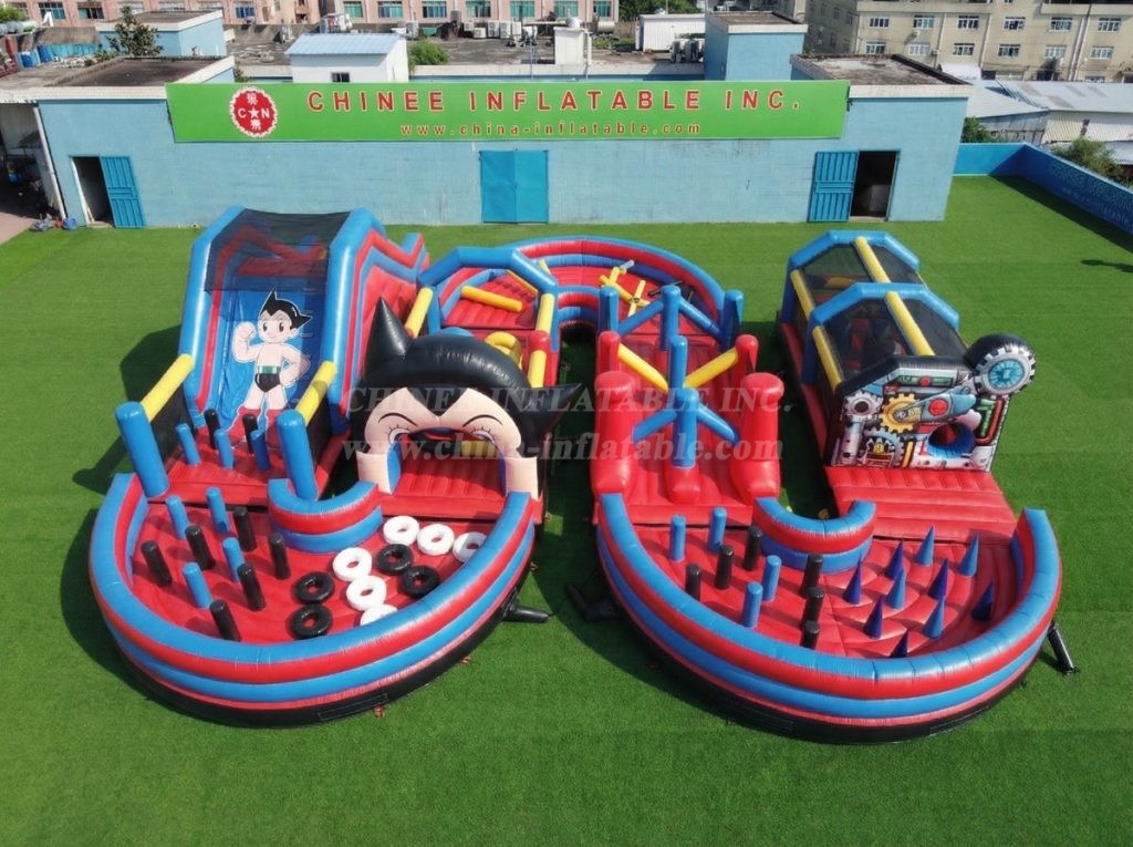 CR2-709 Astro Boy Theme Ginat Inflatable Obstacle Courses Challenging Run