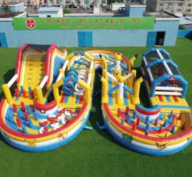 CR2-749 Pokemon Theme Ginat Inflatable Obstacle Courses Challenging Run