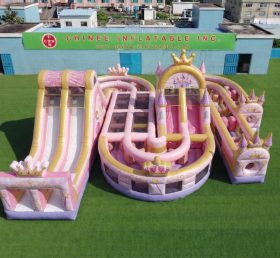 CR2-827 Princess Parties Theme Giant Inflatable Obstacle Courses Challenging Run