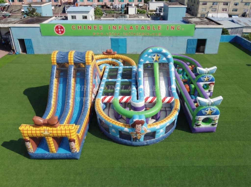 CR2-849 Toy Story Theme Giant Inflatable Obstacle Courses Challenging Run