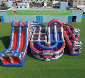 CR2-850 Transformers Theme Giant Inflatable Obstacle Courses Challenging Run