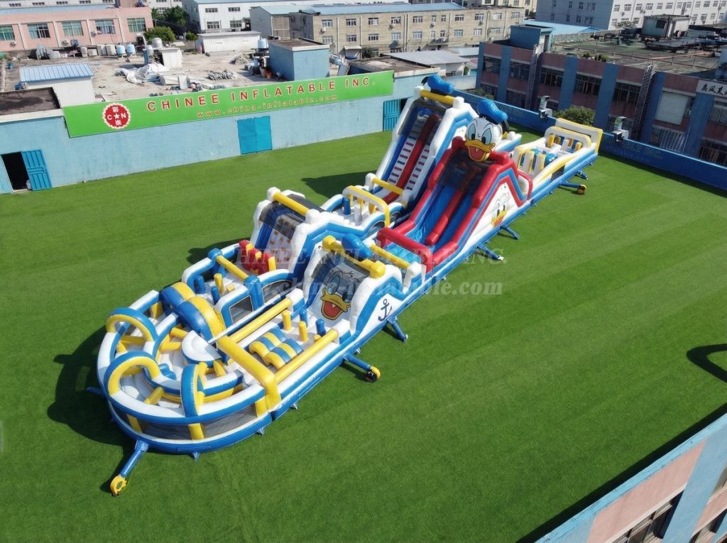 CR2-872 Donald Duck Theme Giant Obstacle Course Challenging Run