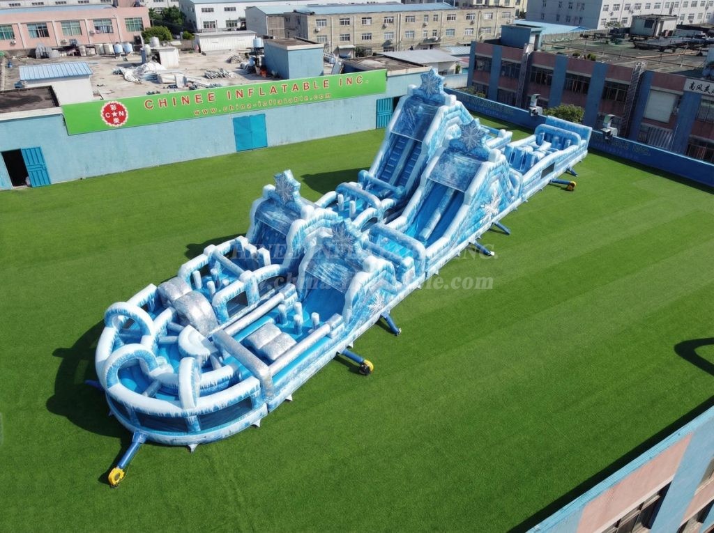 CR2-877 Frozen Theme Giant Obstacle Course Challenging Run