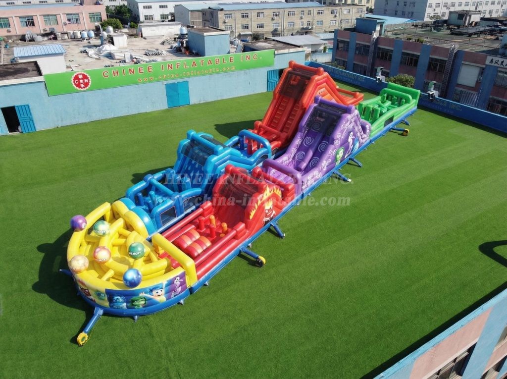 CR2-883 Inside Out Theme Giant Obstacle Course Challenging Run