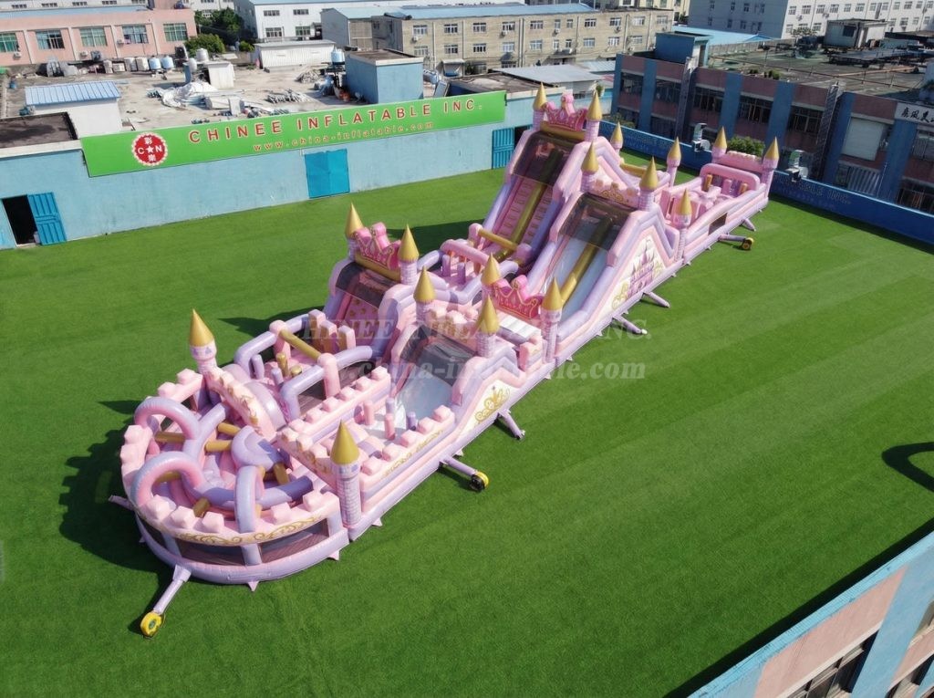 CR2-906 Princess Parties Theme Giant Obstacle Course Challenging Run