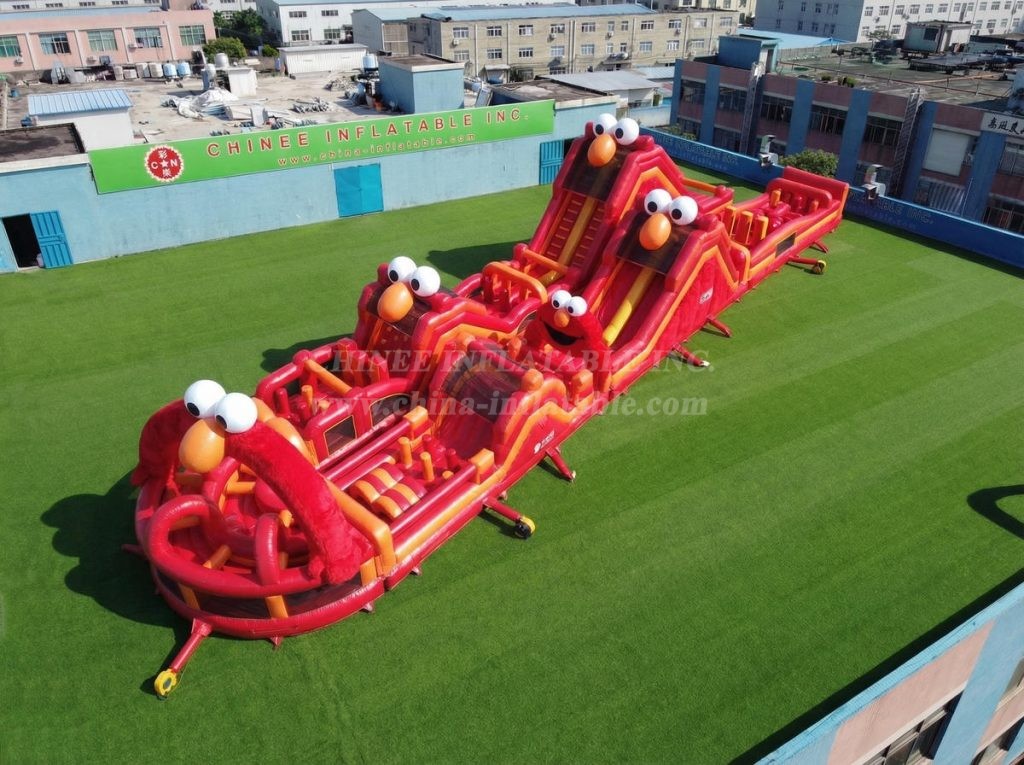 CR2-927 Tickle Me Elmo Theme Giant Obstacle Course Challenging Run