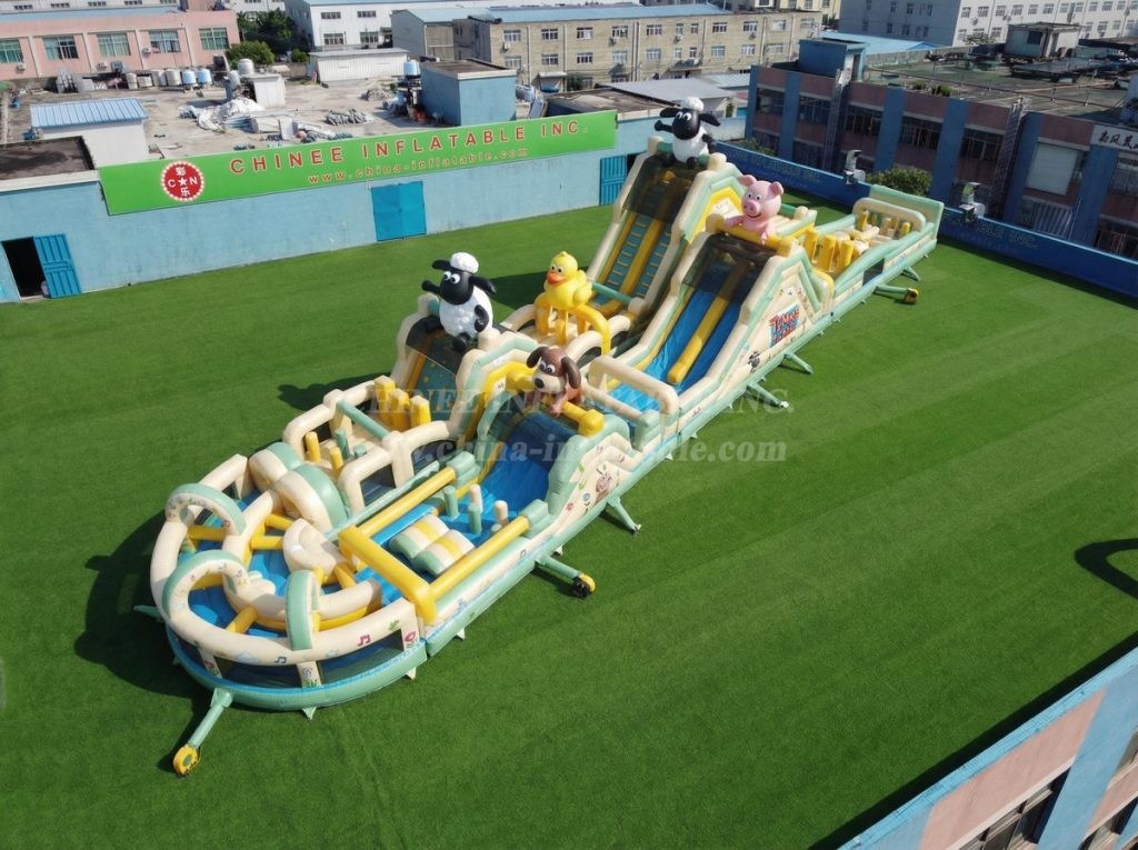 CR2-928 Timmy Time Theme Giant Obstacle Course Challenging Run