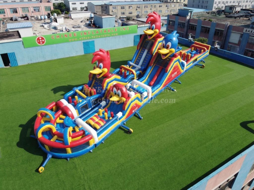 CR2-934 Woody Woodpecker Theme Giant Obstacle Course Challenging Run