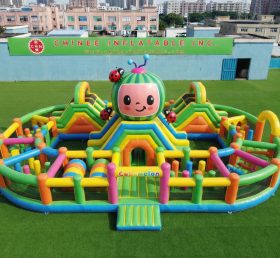 CR2-940 Cocomelon Theme Ginat Inflatable Obstacle Courses Challenging Run