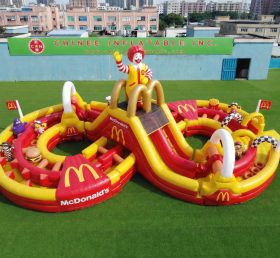 CR2-955 McDonald Theme Ginat Inflatable Obstacle Courses Challenging Run