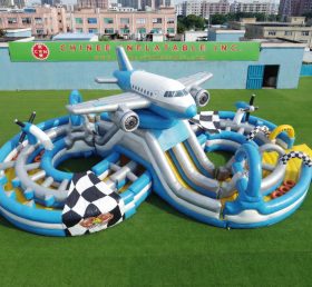 CR2-985 Airplane Theme Ginat Inflatable Obstacle Courses Challenging Run