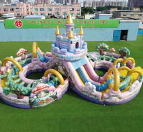 CR2-988 Fairy Tale Theme Ginat Inflatable Obstacle Courses Challenging Run