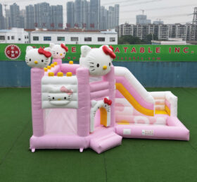 T2-8799 Hello Kitty Theme Bouncy Castle with Slide & Pool