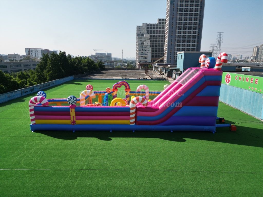 T6-6680B Candy-Themed Inflatable FunCity