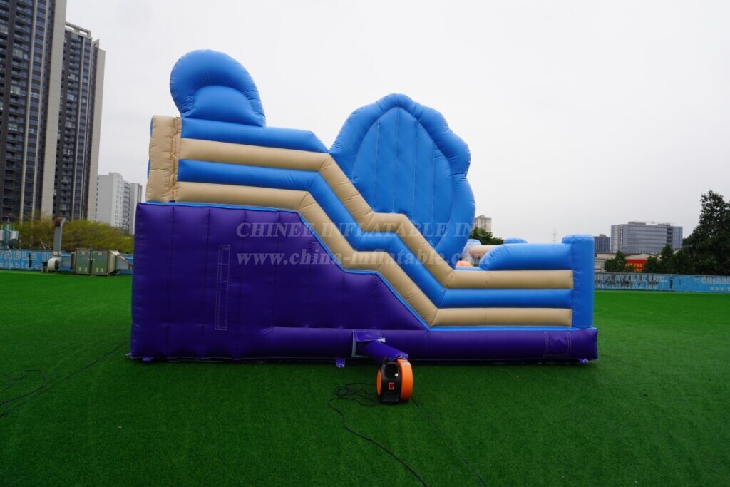T2-8867 Bluey Theme Bouncy Castle With Slide