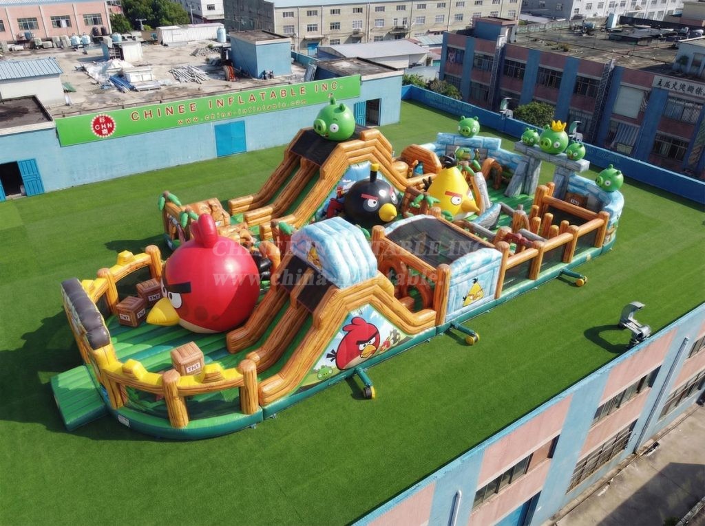 GF3-1001 Angry Birds Theme Inflatable Playground