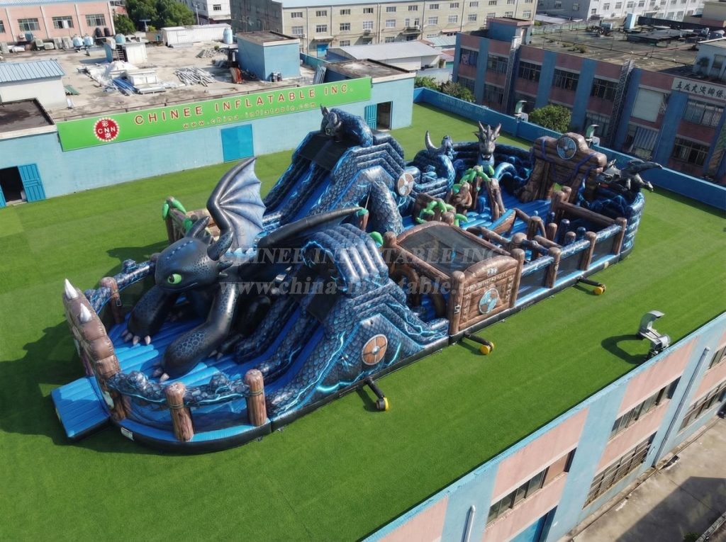 GF3-1013 How To Train Your Dragon Theme Inflatable Playground