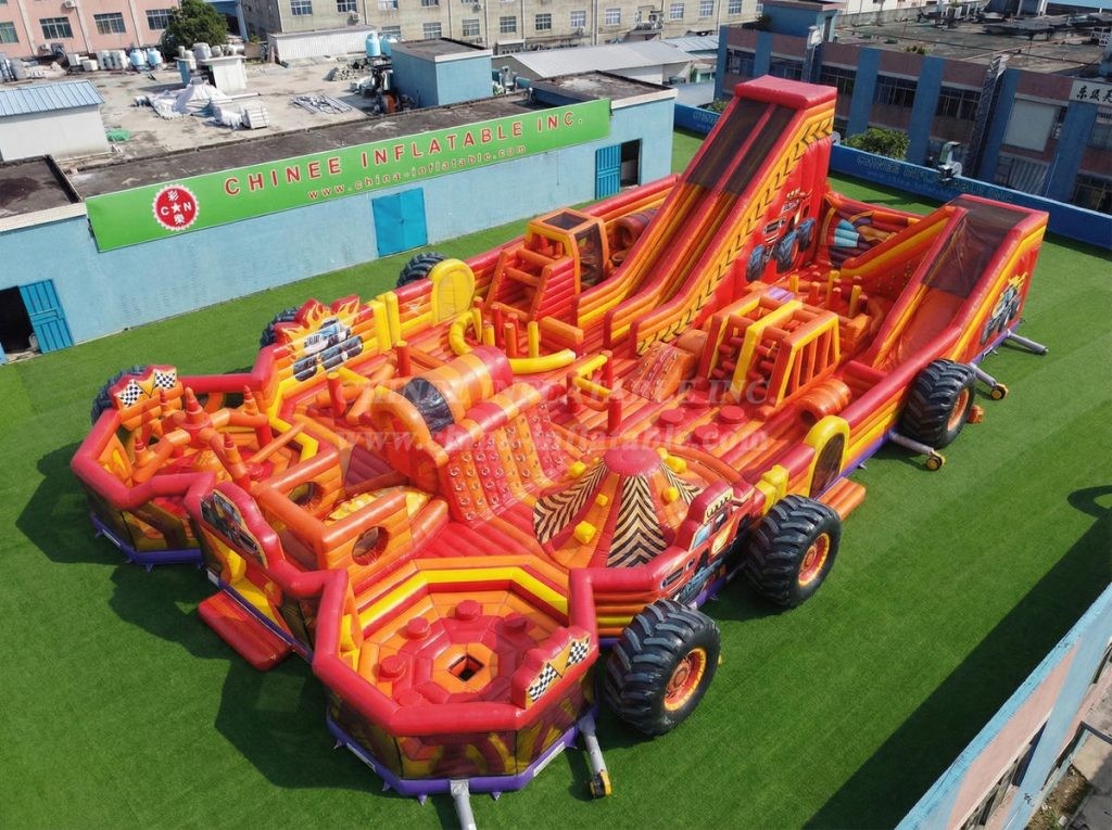 GF3-1056 Blaze Monster Theme Inflatable Park