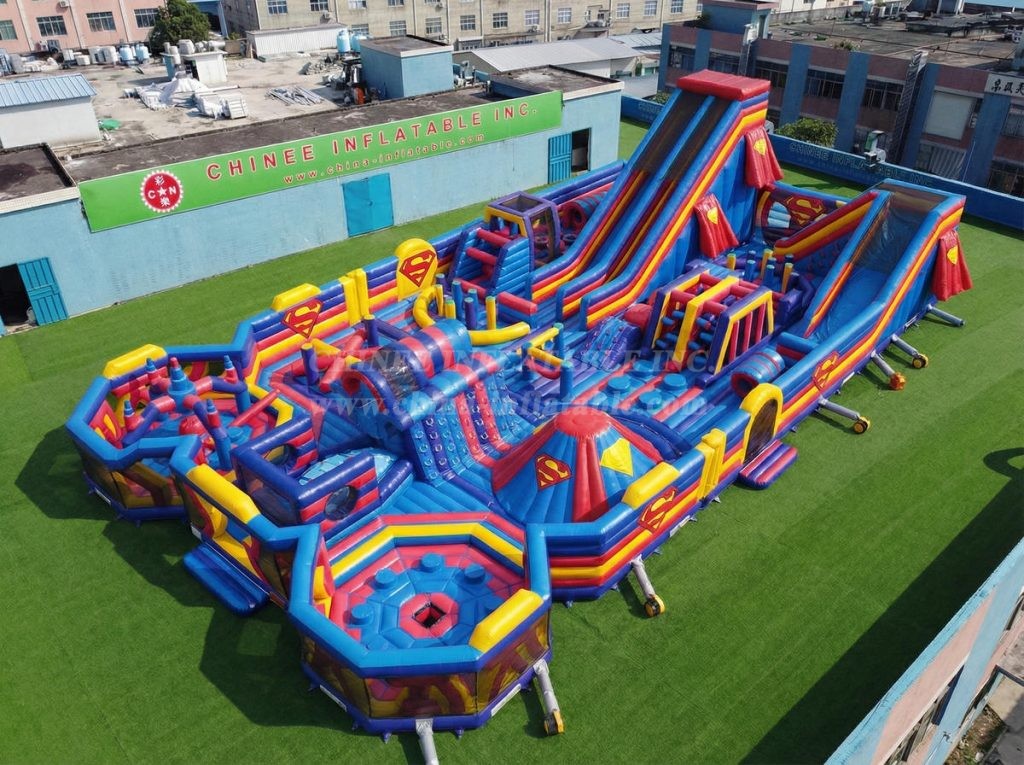 GF3-1108 Superman Theme Inflatable Park